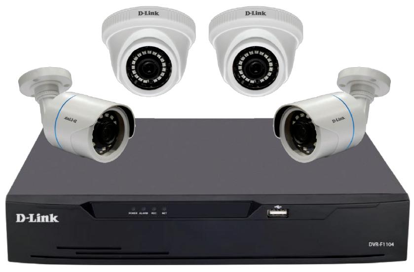 D-link 4 Channel Analog Cctv Surveillance Kit 